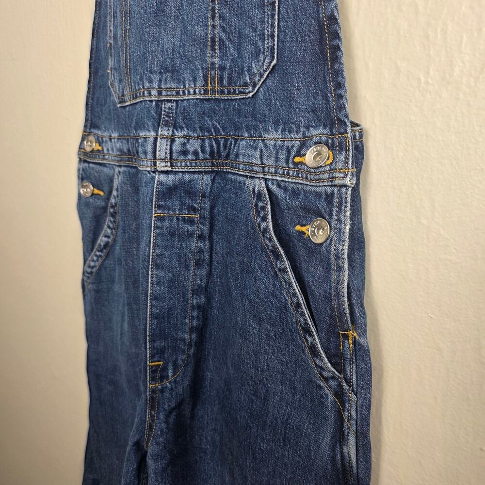 Everlane The Curve Denim Overall Barrel Leg Medium Blue Jumpsuit XS - Picture 6 of 12